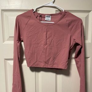 Whitney Simmons LS Crop Pink Haze